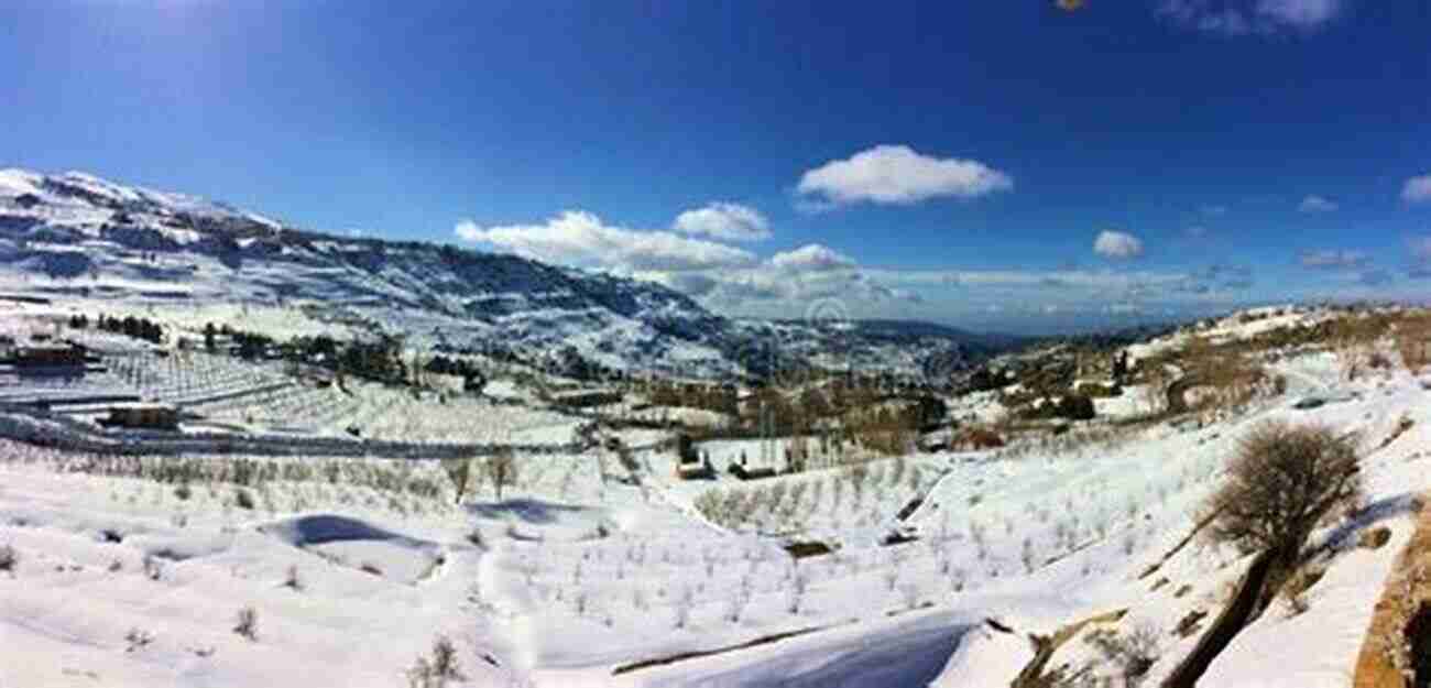 A Stunning View Of Anti Lebanon Mountains Covered In Snow During Winter Country Life In Syria: Passages Of Letters Written From Anti Lebanon