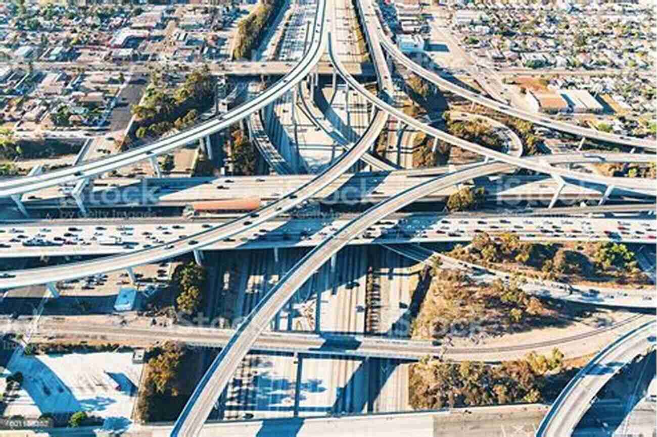 Aerial View Of The Intricate Los Angeles Freeway System The Freeways Of Los Angeles