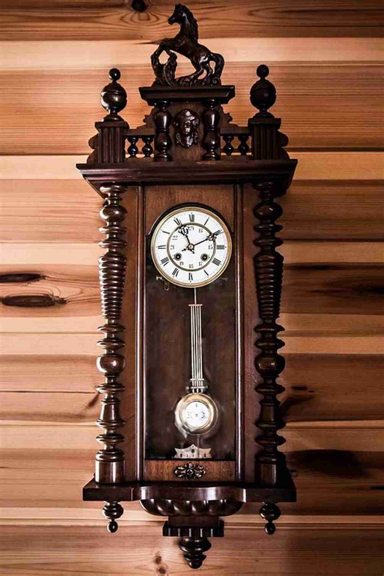 An Antique Pendulum Clock Capturing Time With Its Rhythmic Motion Waves And Oscillations In Nature: An 