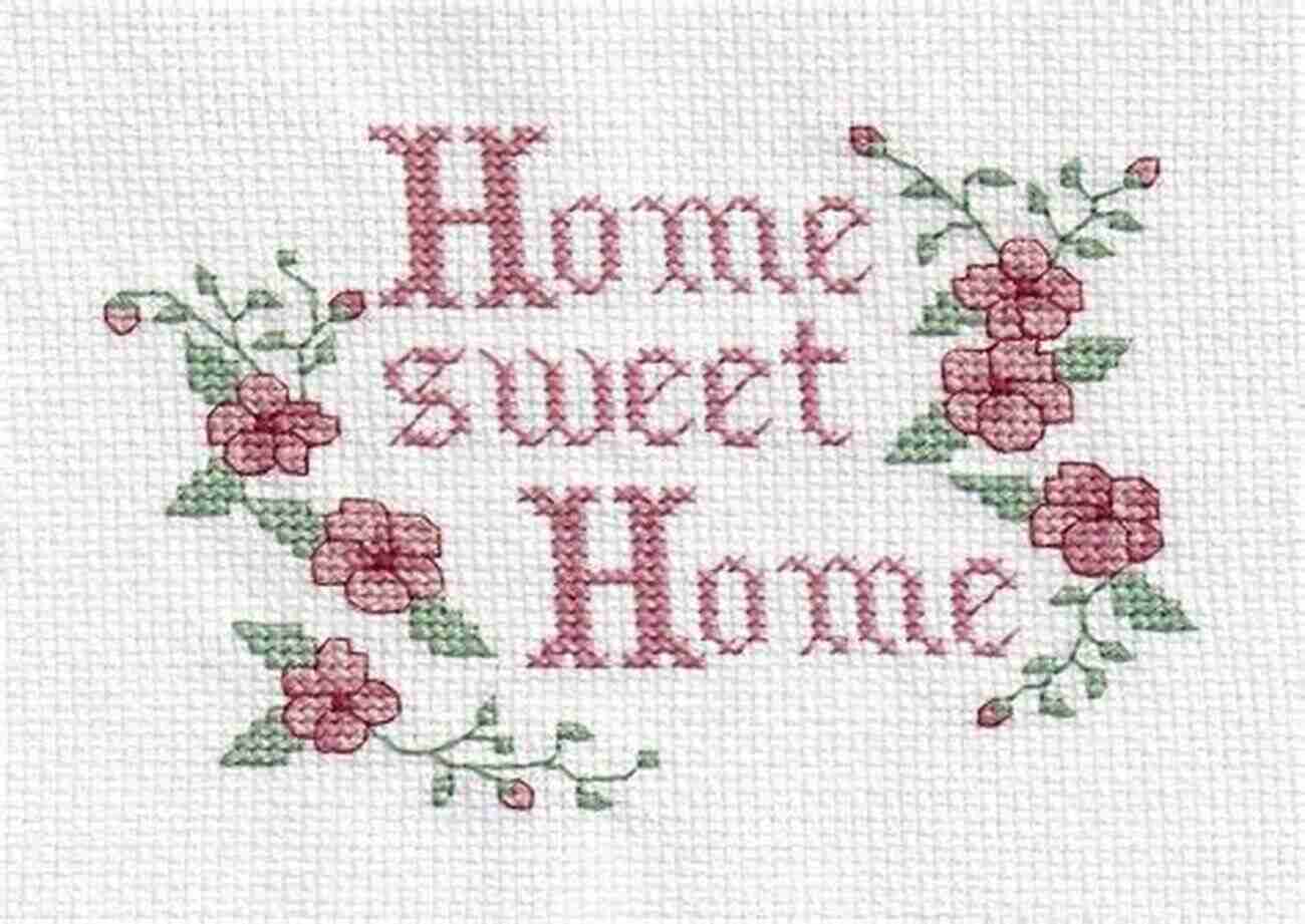 Beautifully Finished Home Sweet Home Cross Stitch Pattern Home Sweet Home 5 Cross Stitch Pattern