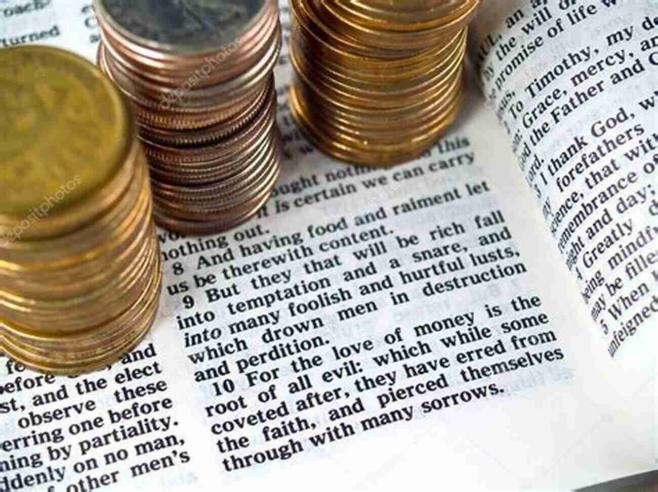 Bible And Stack Of Money Hey That S Not What The Bible Says