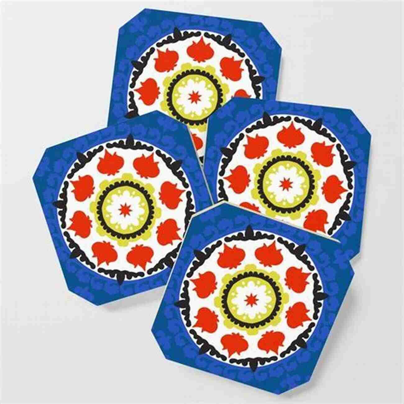 Bold And Bright Coasters Big Of Coasters: 15 Patterns In Plastic Canvas