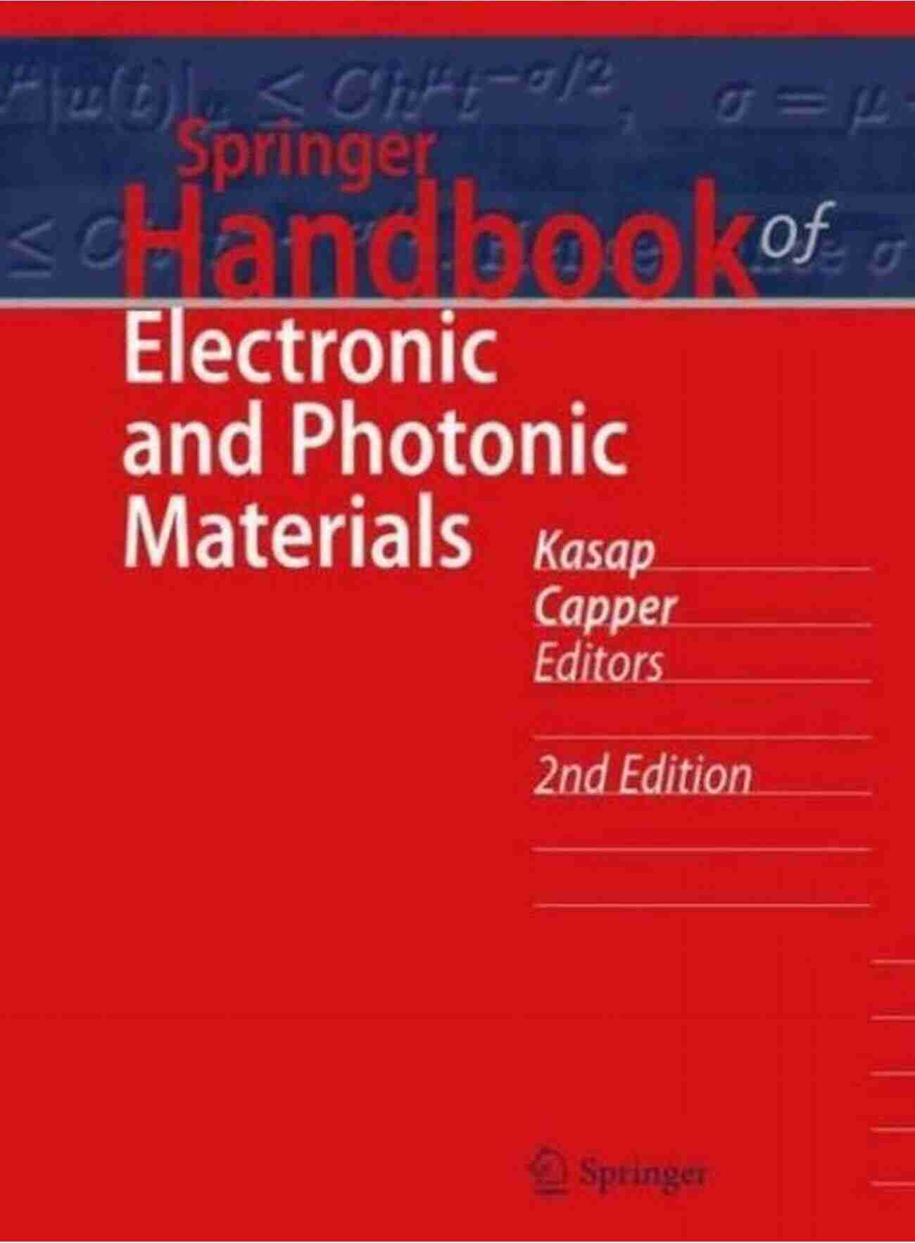 Bookshelf With Handbooks Springer Handbook Of Electronic And Photonic Materials (Springer Handbooks)