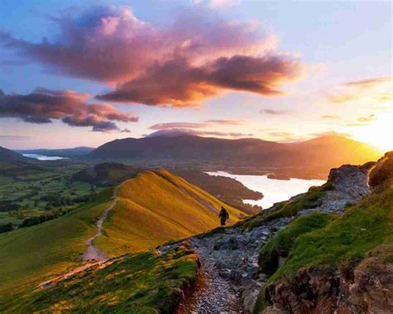 Breathtaking View Of The Lake District Mountains During Sunrise Great Mountain Days In The Lake District: 50 Great Routes