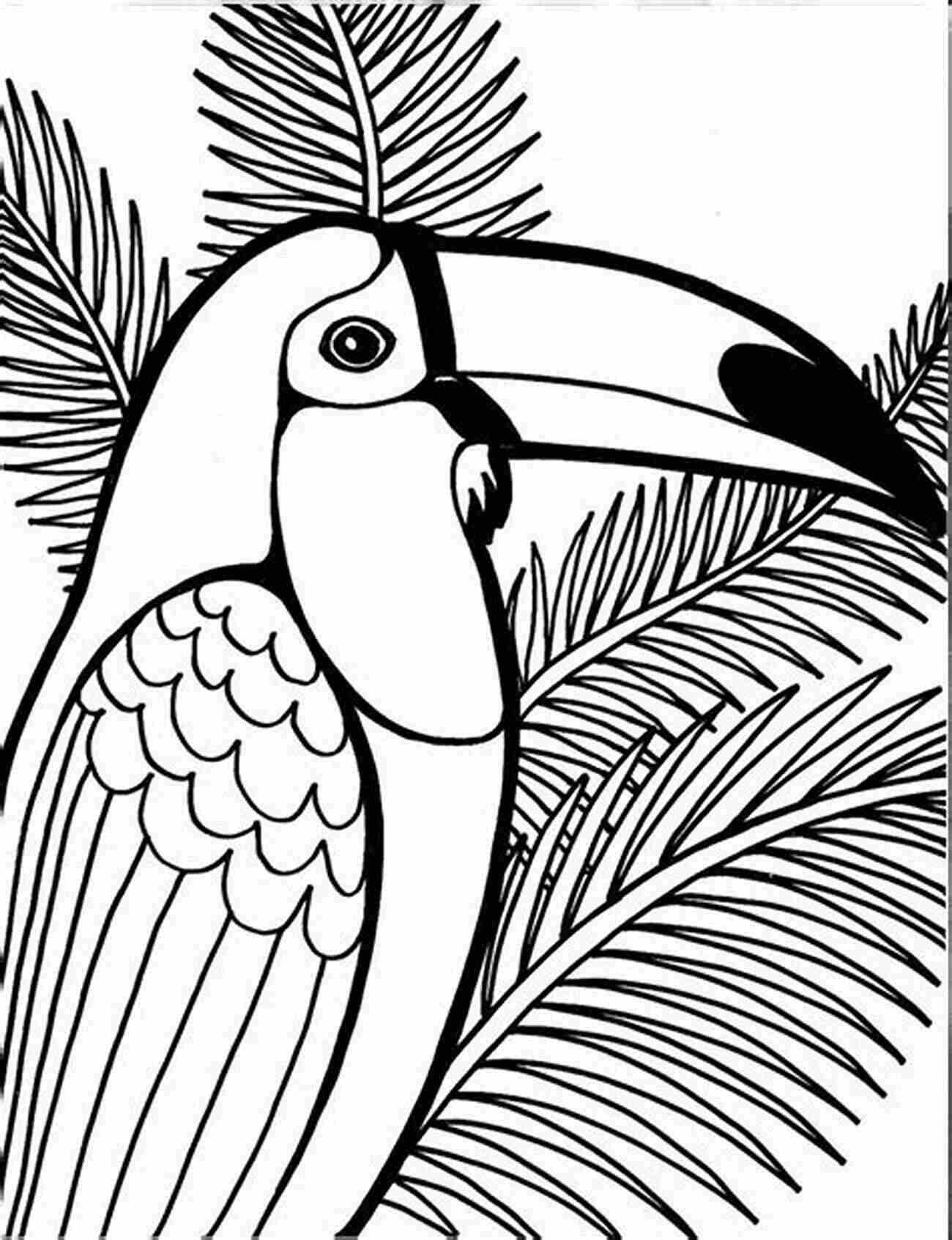 Coloring Page Of A Colorful Parrot Bird How Many Birds There Are: Birds Counting For Kids Toddlers Preschool Kindergarten With Coloring Pages Images Learn The Numbers From 0 To 9 ( Gift For Birthday Christmas )