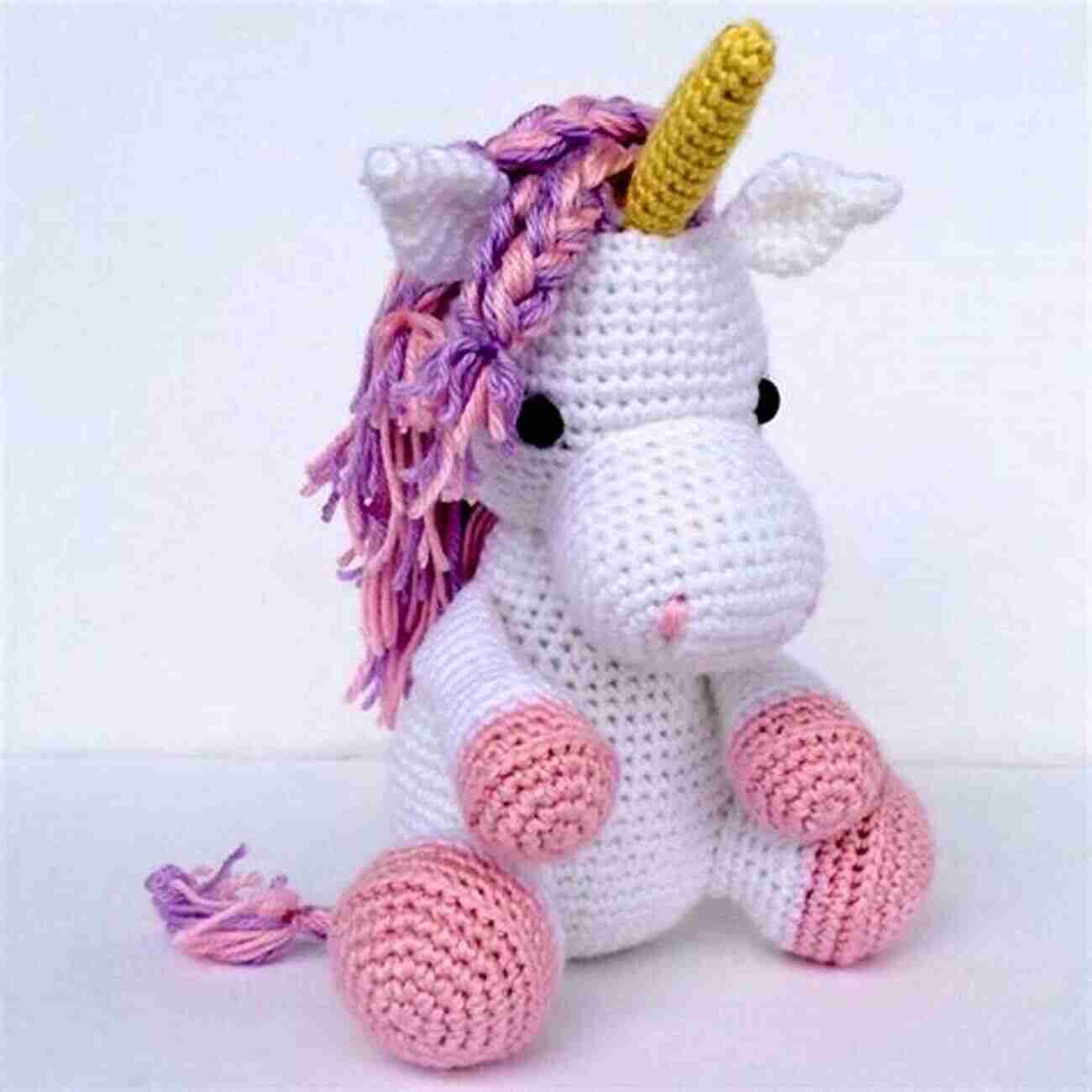 Crocheted Magical Dreams Unicorn With Pastel Colored Mane And Horn Amigurumi Cute Unicorns Projects: Crocheted Adorable Unicorn Patterns: Inspiring Unicorns Crochet Ideas