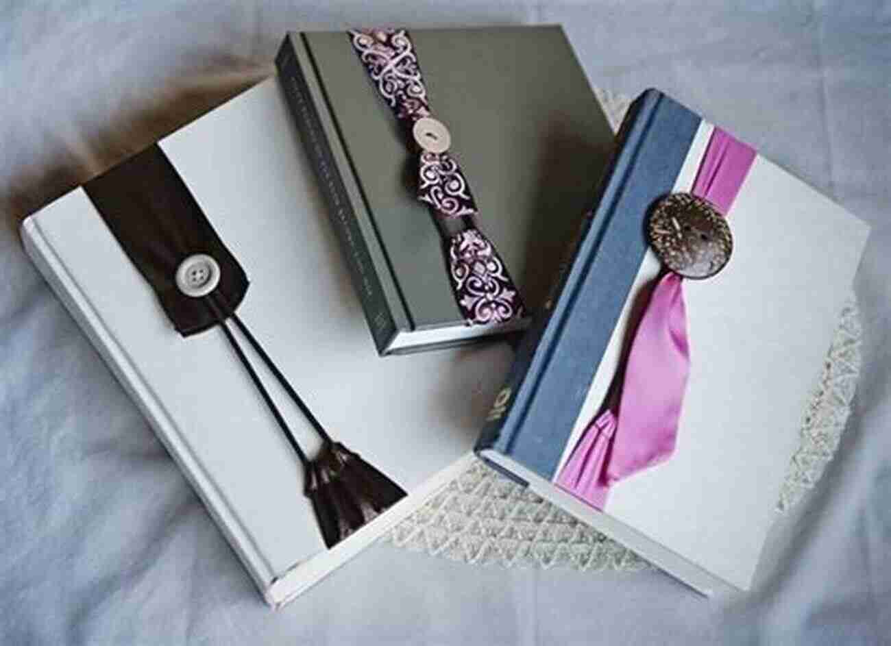 Cute Button And Ribbon Bookmarks Lovely Lacy Knits: Beautiful Projects Embellished With Ribbon Flowers Beads And More