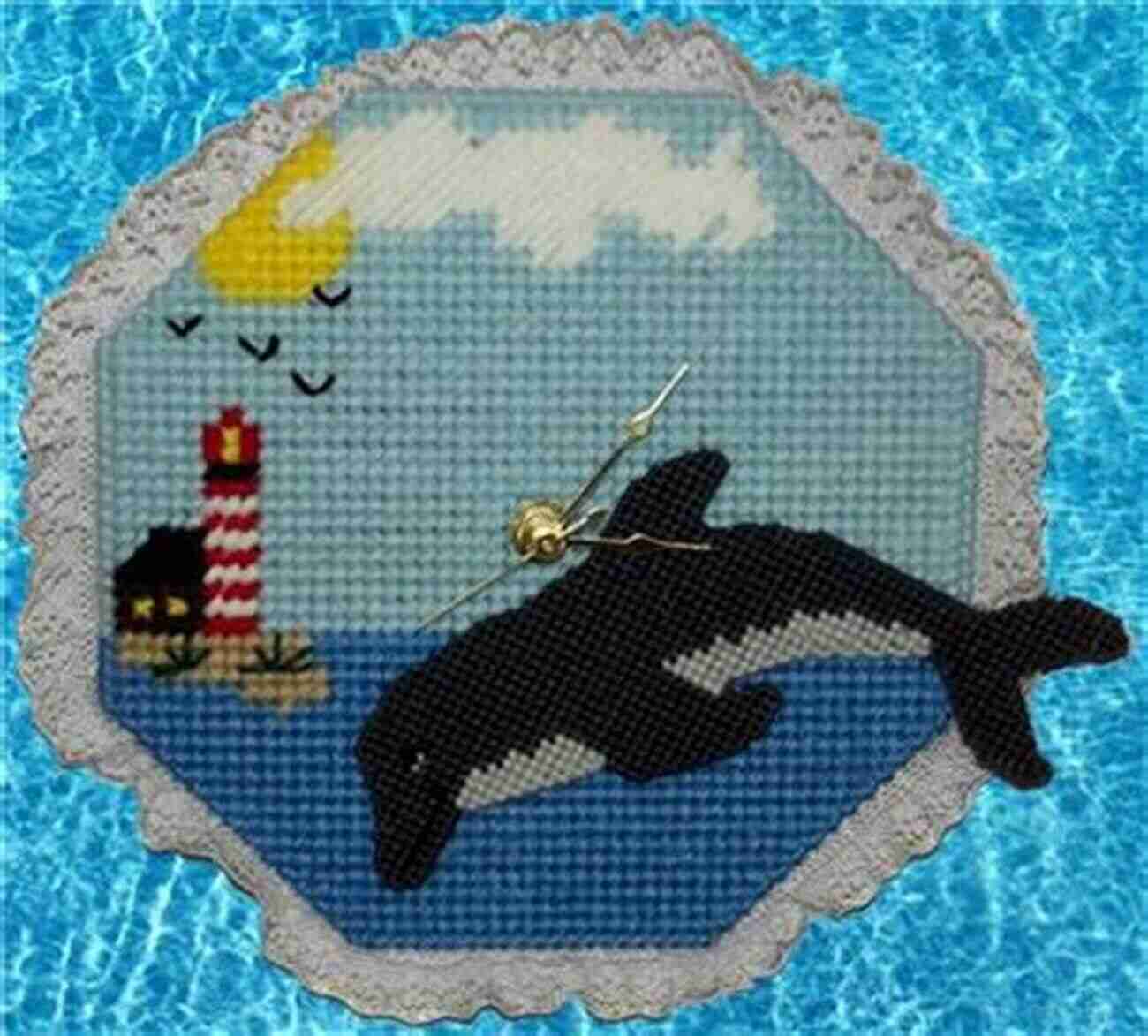 Dancing Dolphin Wall Clock Plastic Canvas Pattern Dancing Dolphin Wall Clock: Plastic Canvas Pattern