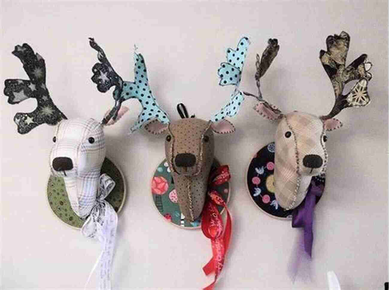 Dazzling Deer Sewn Animal Head Sewn Animal Heads: 15 Trophy Heads To Stitch