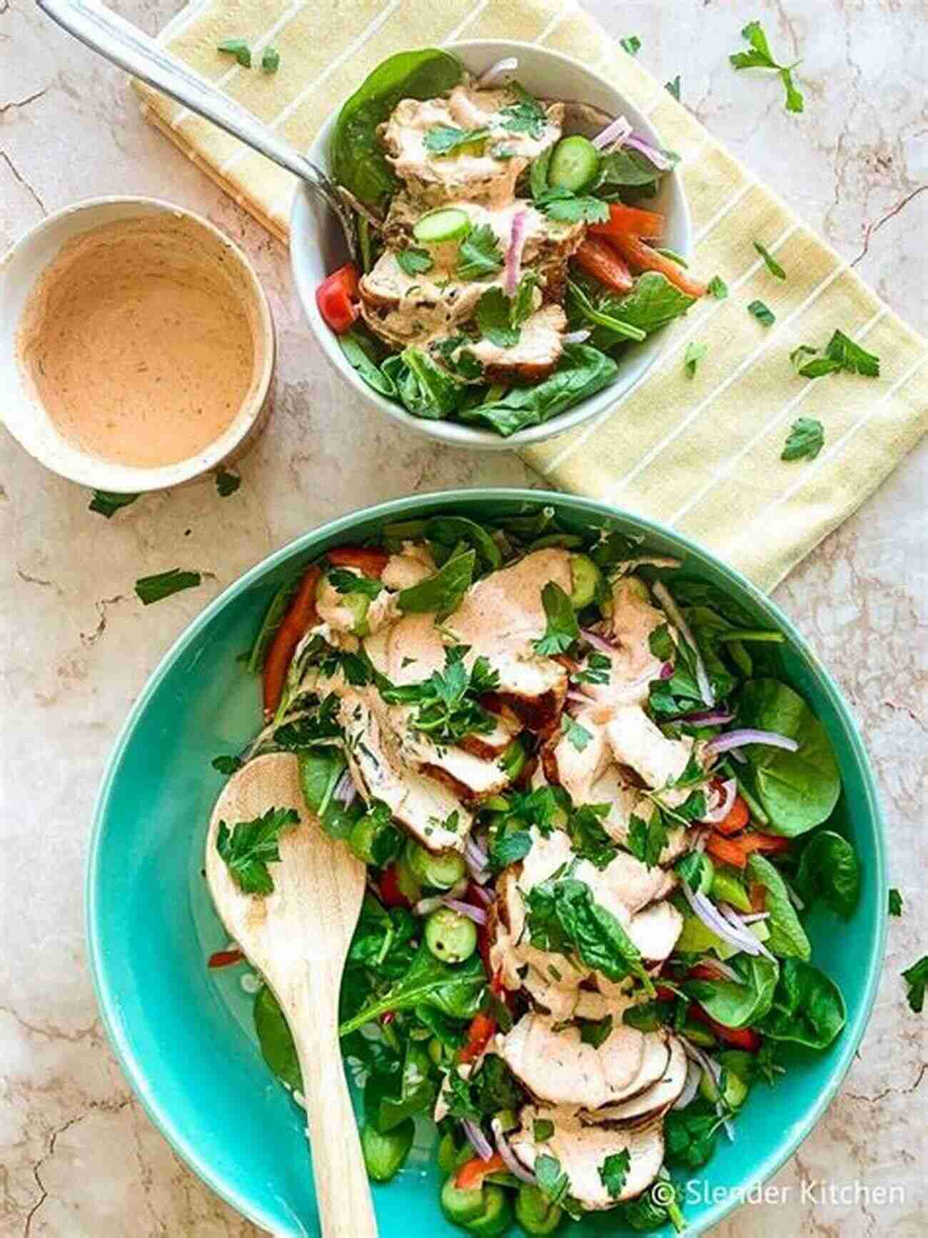 Delicious Spicy Grilled Chicken Salad SIRT FOOD DIET: The Comprehensive Guide With Delicious Recipes To Burn Fat Activate Your Shiny Gene And Healthy Weight Loss