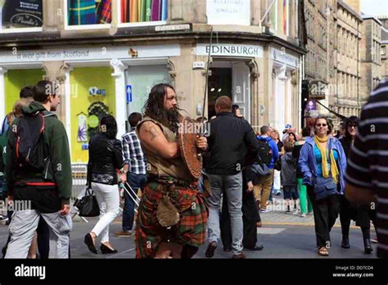 Highland Regiments In Their Traditional Attire, Brandishing Their Fearsome Claymores The Story Of The Highland Regiments