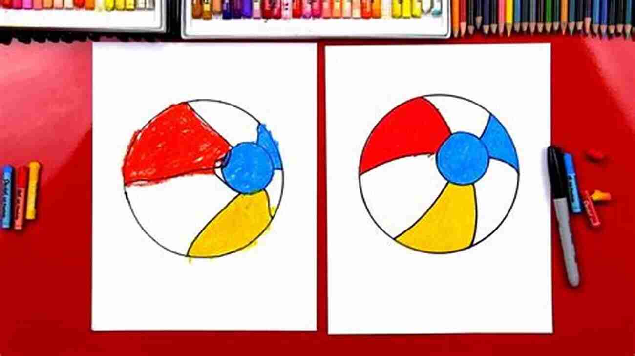 How To Draw A Beach Ball Vibrant And Playful Artwork How To Draw 20 At The Beach: Learn To Draw Step By Step Drawing Tutorial