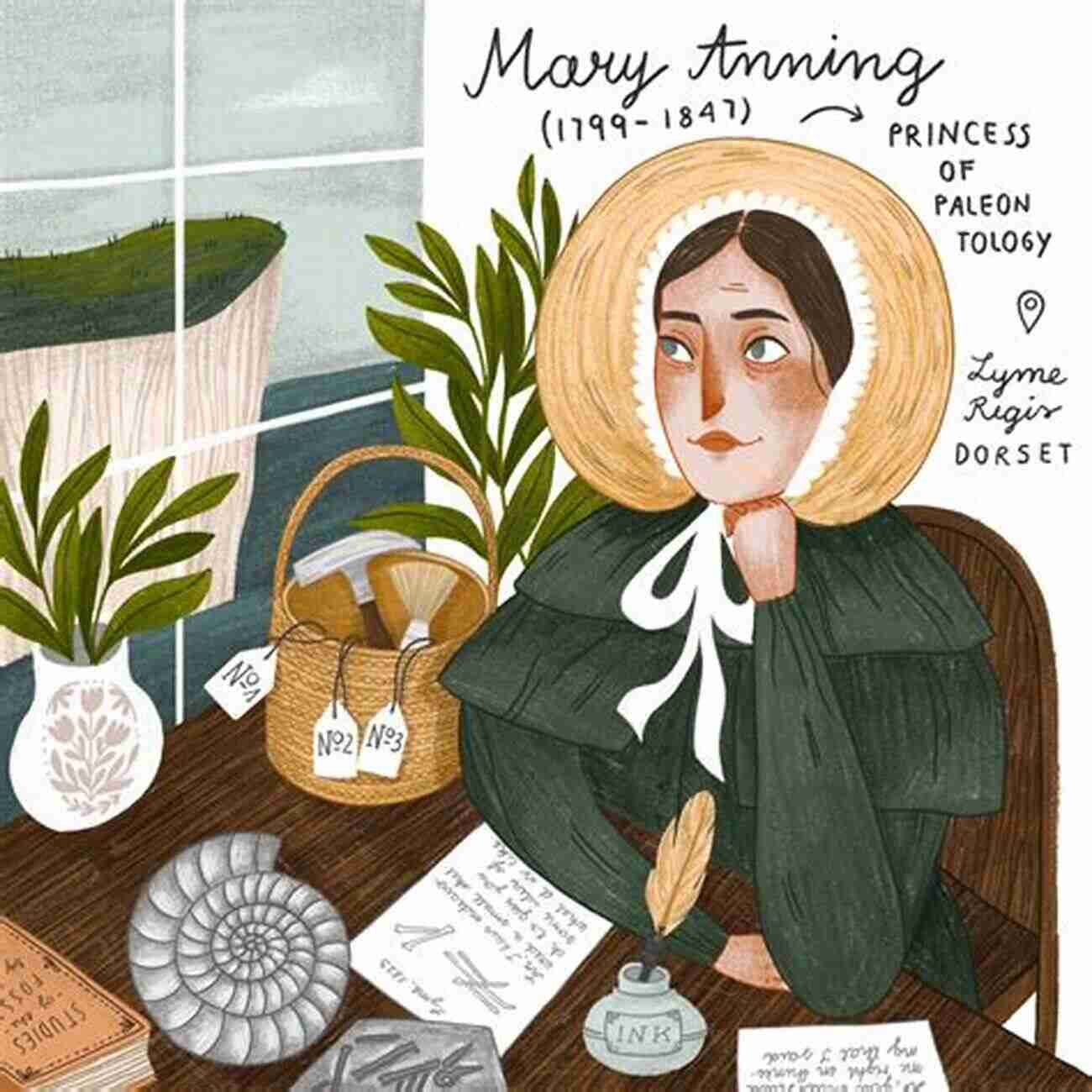 Illustration Of Mary Anning Mad And Bad: Real Heroines Of The Regency