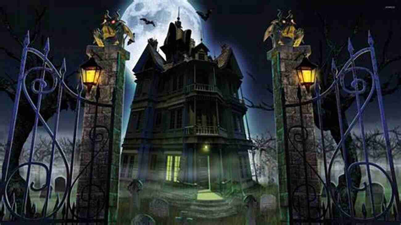 Image Of A Haunted Mansion With A Full Moon Death By Parachute And Other Scary Stories