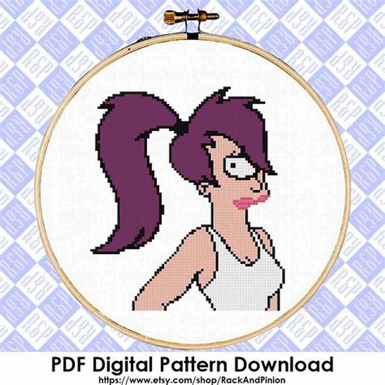 Leela Cross Stitch Pattern 13 Futurama Characters Cross Stitch Patterns