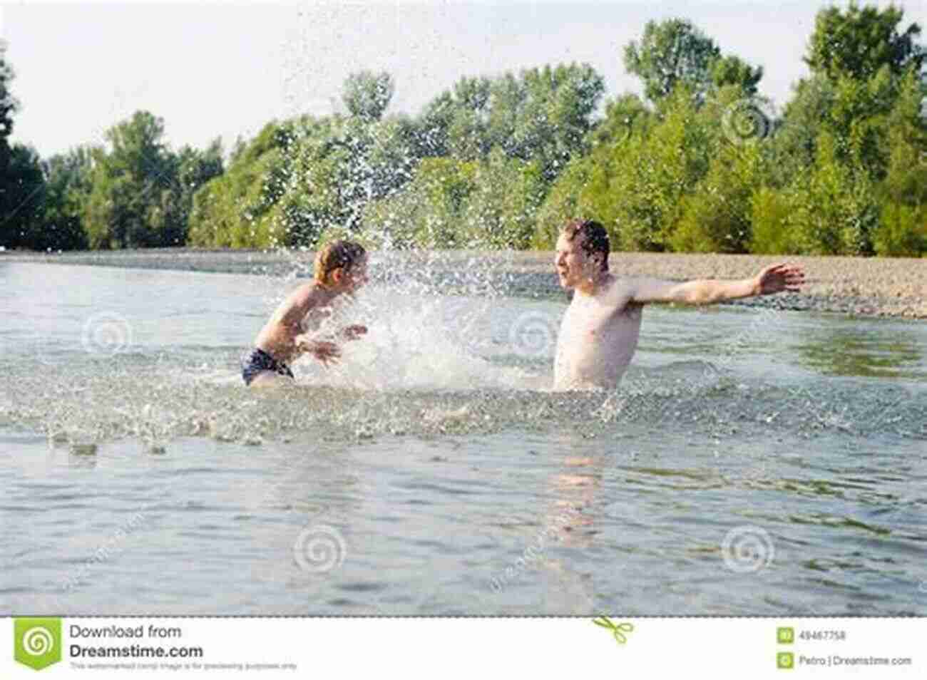 Like Dad Like Son Family Life Father And Son Swimming In A Lake Like Dad Like Son (Family Life)