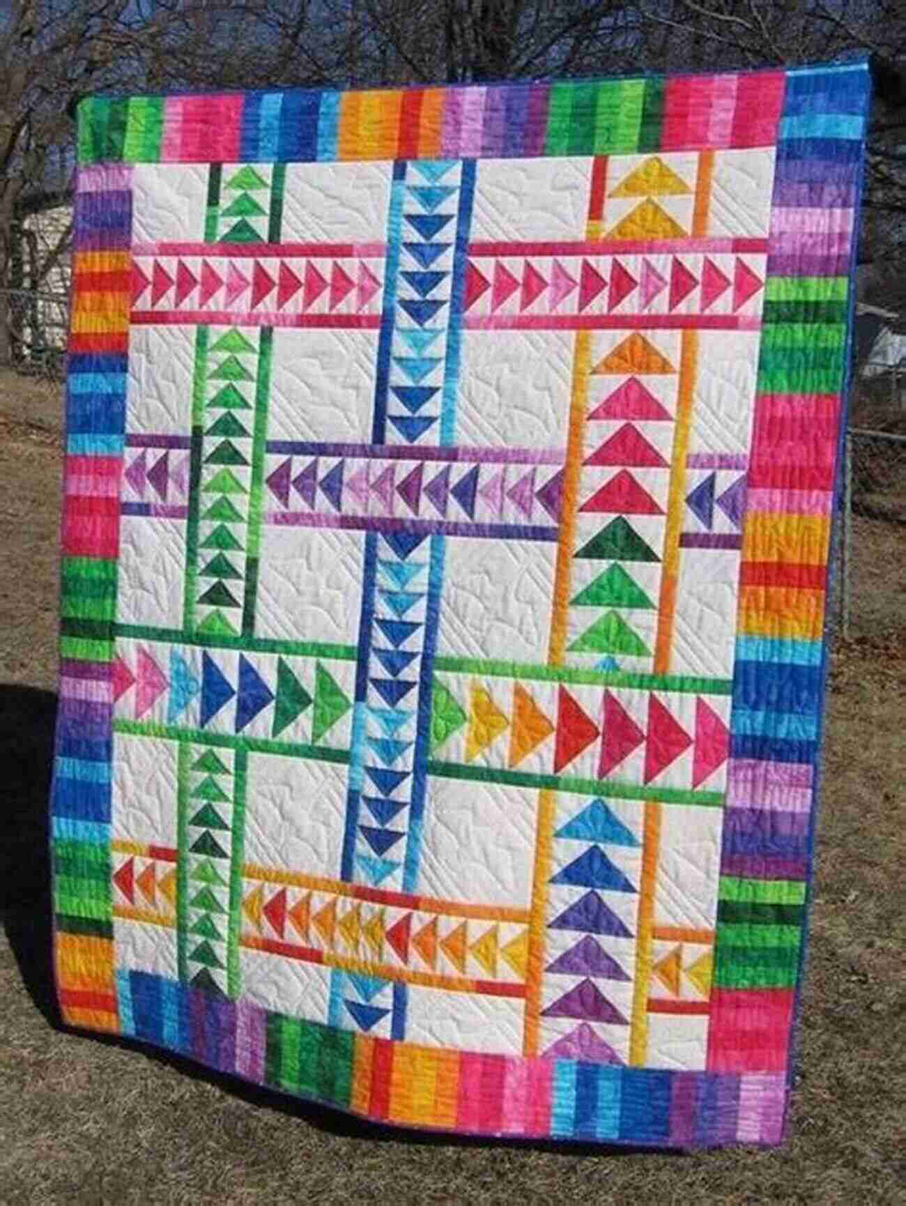 Rainbow Flying Geese A Vibrant And Cheerful Variation Fresh Pineapple Possibilities: 11 Quilt Blocks Exciting Variations Classic Flying Geese Off Center More