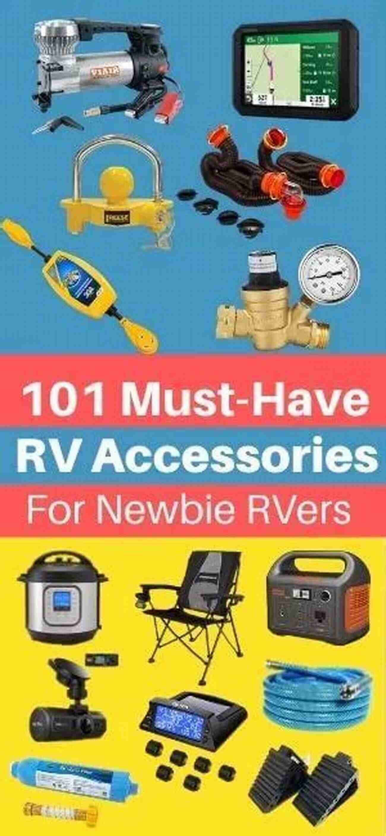 Reflective Safety Vest 101+ Must Have RV Accessories You NEED For The Road: Your Guide To Comfort Adventure From X Chocks Cable TV To Gray Water For Newbies Full Timers Occasional Campers Boondockers