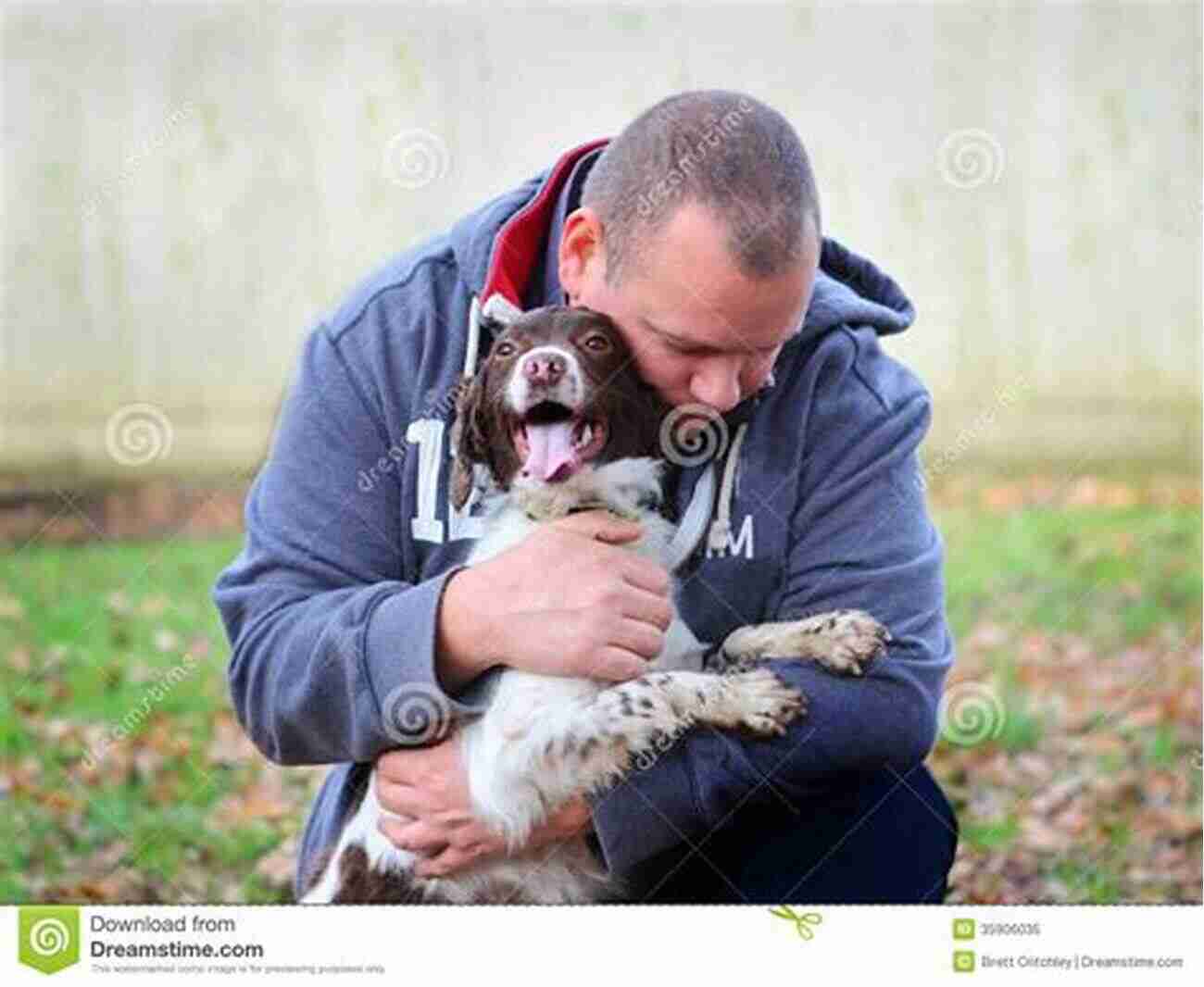 Rescue Dog Embracing His Human, Showcasing The Power Of Unconditional Love Tails Of My Rescue Dog