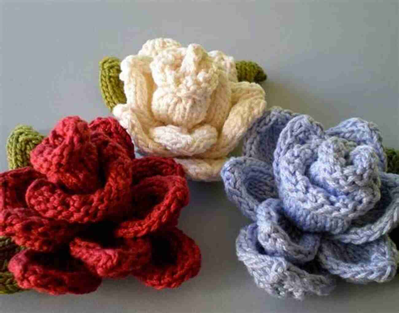 Simple And Delicate Rose Knitting Pattern Flowers Knitting Tutorial: Amazing And Beautiful Knitting Flowers Patterns For Newbie