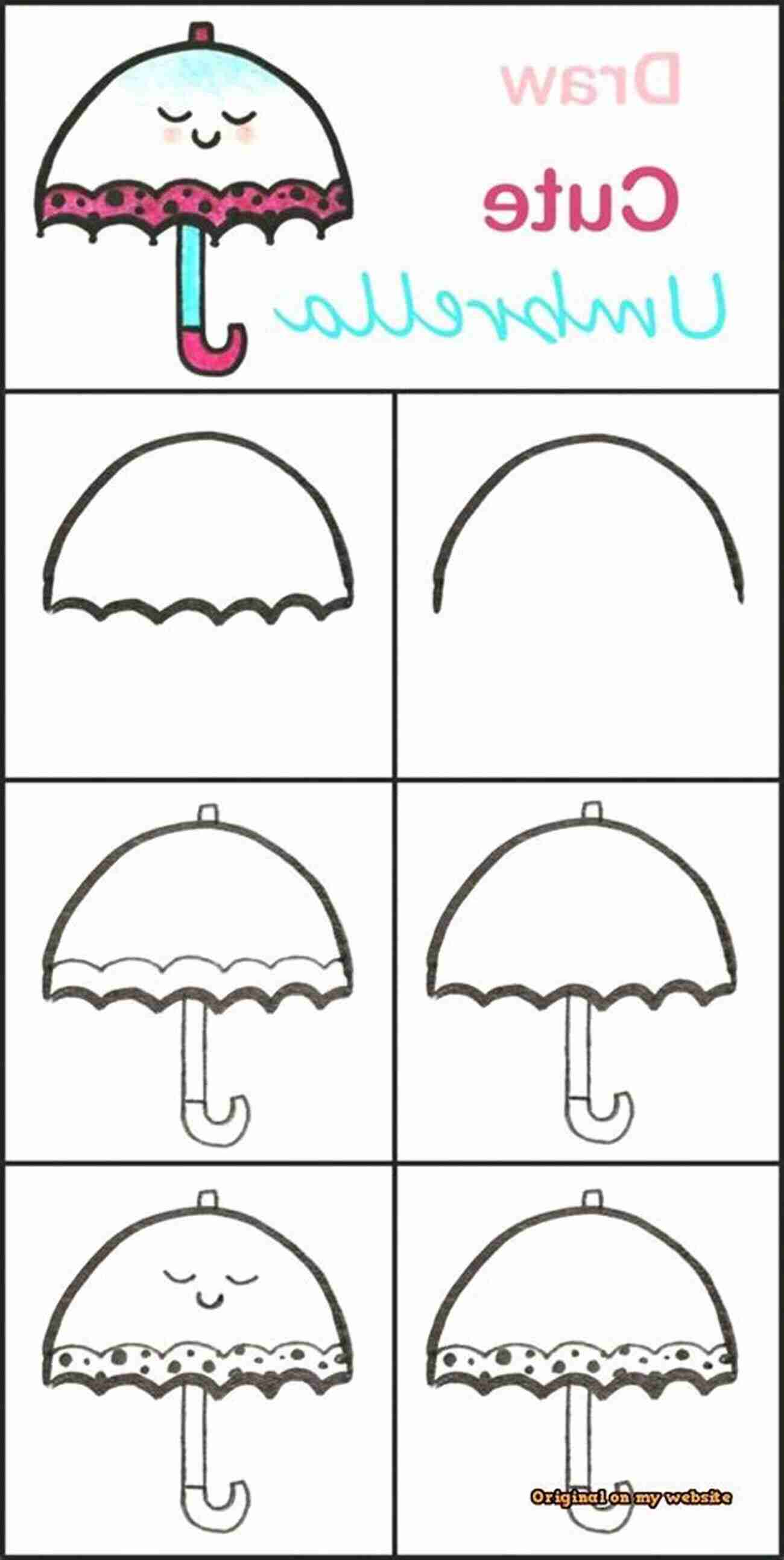 Step By Step Tutorial On Drawing A Beach Umbrella Create Your Own Shade How To Draw 20 At The Beach: Learn To Draw Step By Step Drawing Tutorial