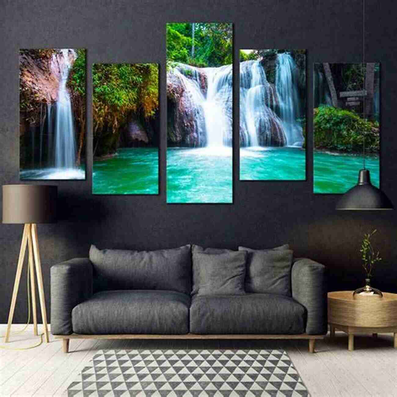 Stunning Waterfall Scene Created In Plastic Canvas Amazing Landscapes 10: In Plastic Canvas (Amazing Landscapes In Plastic Canvas)