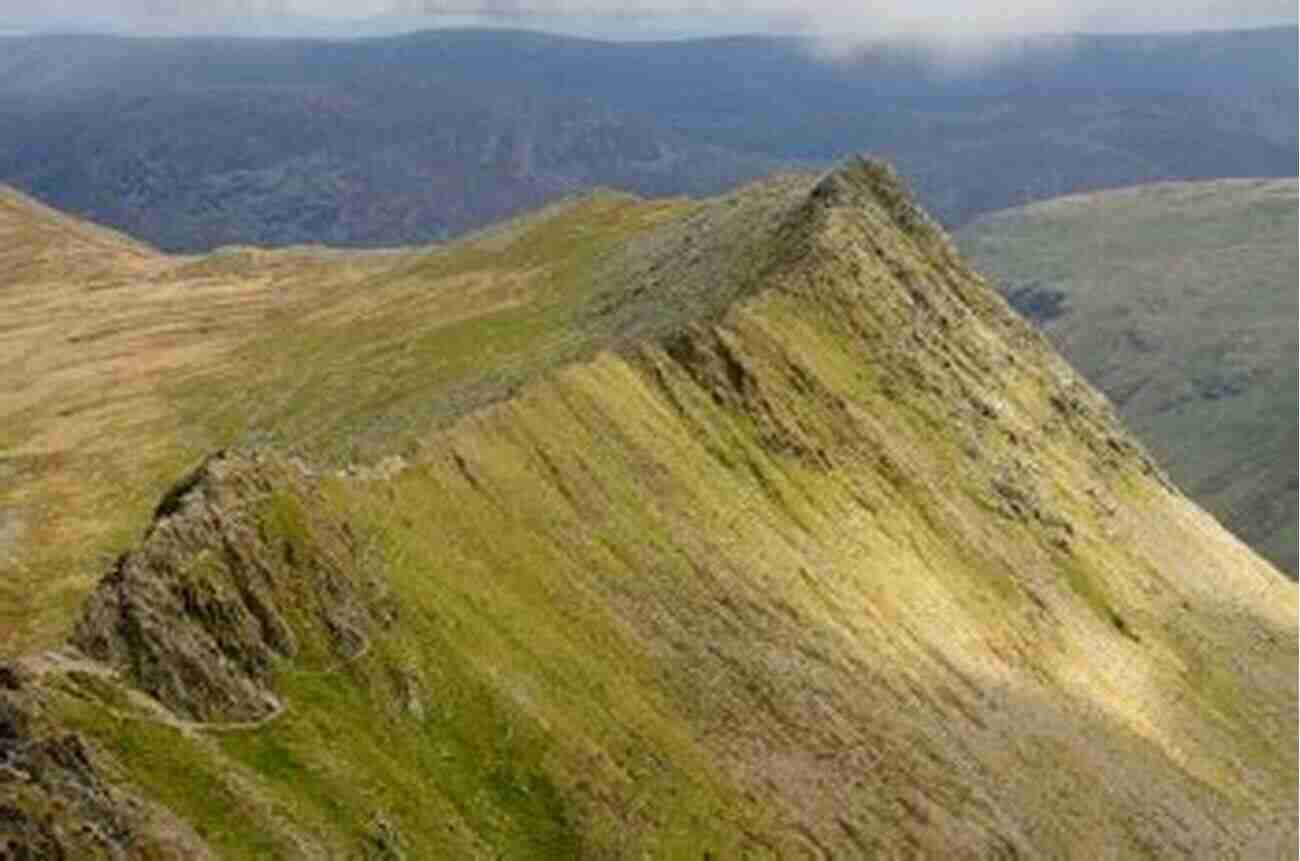 Thrilling View Of Striding Edge Ridge On Helvellyn Great Mountain Days In The Lake District: 50 Great Routes