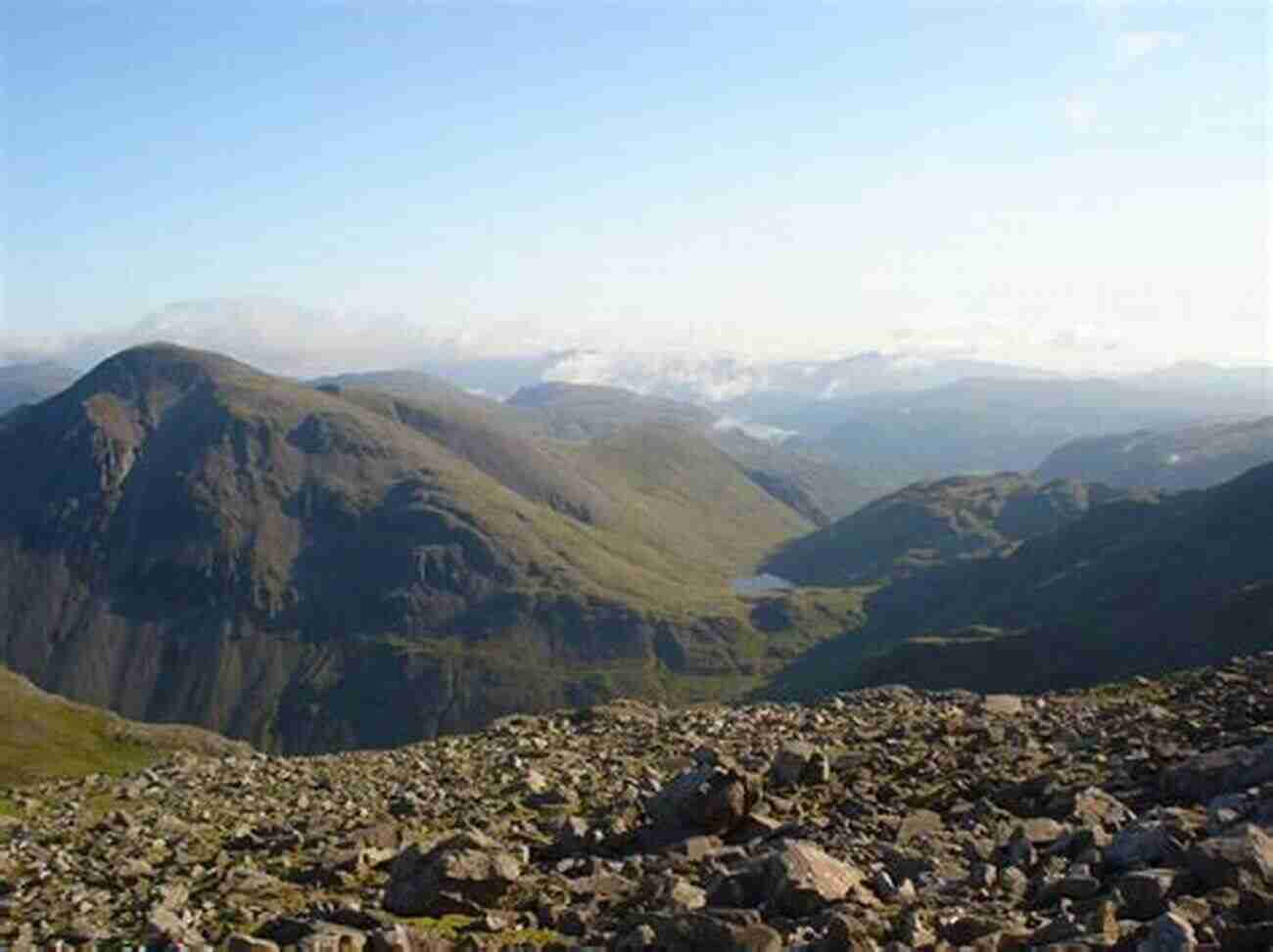 View From The Top Of Scafell Pike, The Highest Mountain In England Great Mountain Days In The Lake District: 50 Great Routes