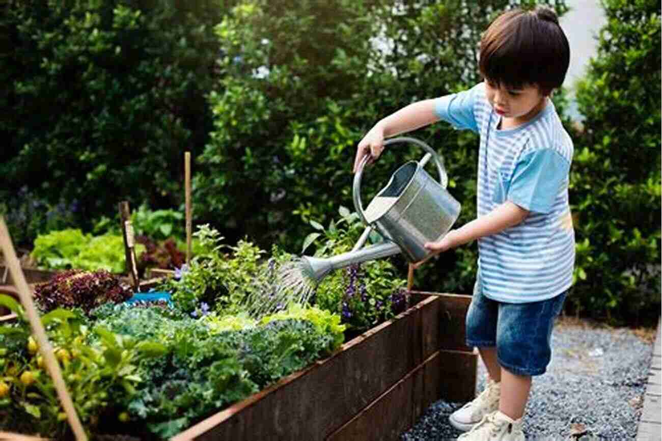 Young Students Watering Plants In The Luna Plants Garden Paw Elementary: Luna Plants A Garden