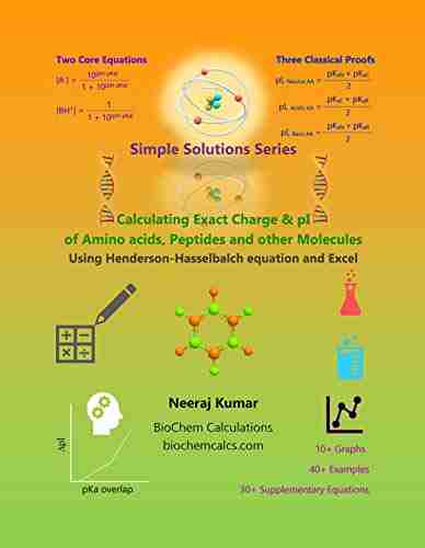 Calculating Exact Charge PI Of Amino Acids Peptides And Other Molecules: Using Henderson Hasselbalch Equation And Excel