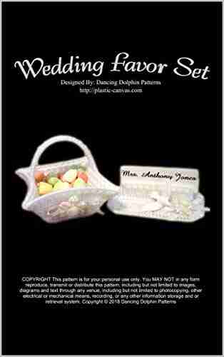 Wedding Favor Set: Plastic Canvas Pattern