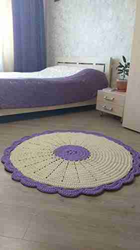 Crochet Pattern Crochet Rug DIY Crochet Home Decor Pattern Crochet Doily Pattern Crochet Round Floor Rug Pattern