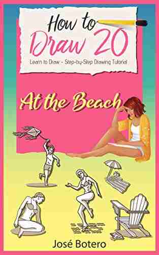 How To Draw 20 At The Beach: Learn To Draw Step By Step Drawing Tutorial