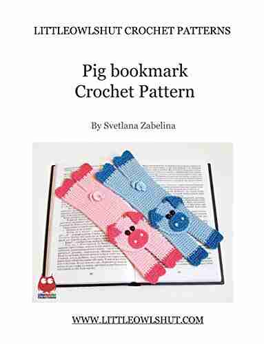 Pig Bookmark Or Decor Crochet Pattern Amigurumi (LittleOwlsHut) (Crochet Bookmark 22) (Svetlana Zabelina 21)