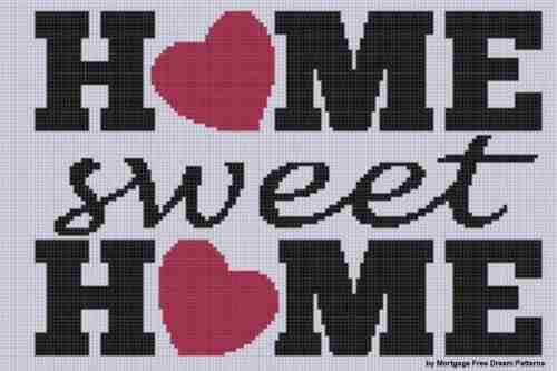 Home Sweet Home 5 Cross Stitch Pattern