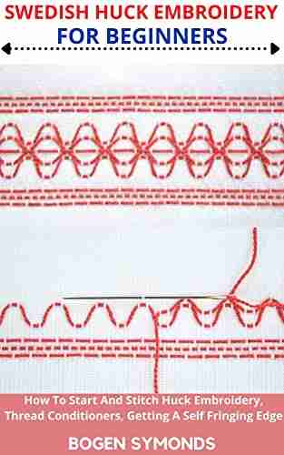 SWEDISH HUCK EMBROIDERY FOR BEGINNERS: How To Start And Stitch Huck Embroidery Thread Conditioners Getting A Self Fringing Edge