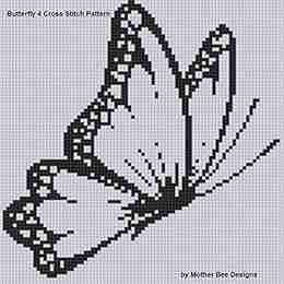 Butterfly 4 Cross Stitch Pattern Just Pictures